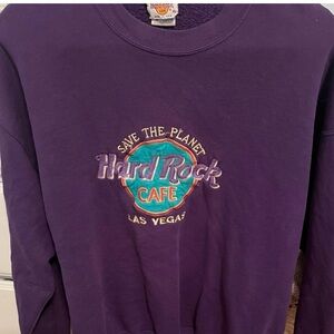 Hard Rock Cafe Purple XL Sweatshirt